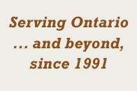 Serving Ontario since 1991